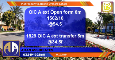 Residential Plot for Sale in Bahria Orchard, Lahore - (BP-85383)