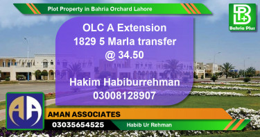 Residential Plot for Sale in Bahria Orchard, Lahore - (BP-85402)
