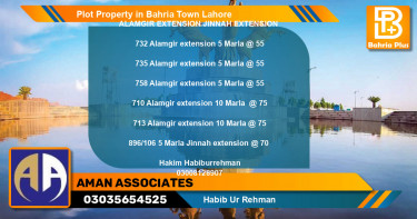 Residential Plot for Sale in Bahria Town, Lahore - (BP-85405)