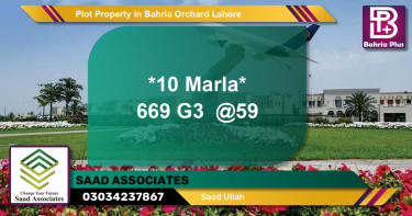 Residential Plot for Sale in Bahria Orchard, Lahore - (BP-85422)