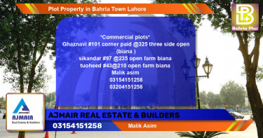 Commercial Plot for Sale in Bahria Town, Lahore - (BP-85431)