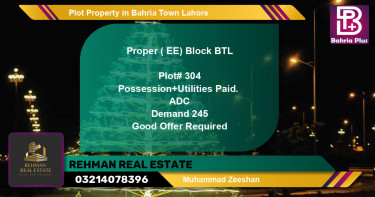 Residential Plot for Sale in Bahria Town, Lahore - (BP-85545)