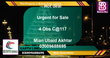 Residential Plot for Sale in Bahria Town, Lahore - (BP-85561)