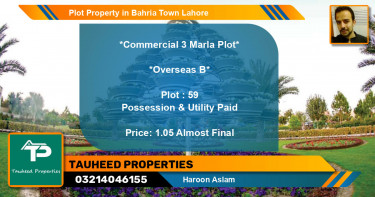 Commercial Plot for Sale in Bahria Town, Lahore - (BP-85592)