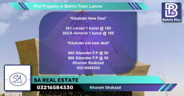 Residential Plot for Sale in Bahria Town, Lahore - (BP-85607)