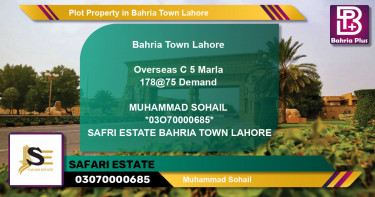 Residential Plot for Sale in Bahria Town, Lahore - (BP-85608)