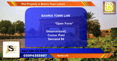 Residential Plot for Sale in Bahria Town, Lahore - (BP-85617)