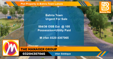 Residential Plot for Sale in Bahria Town, Lahore - (BP-85621)