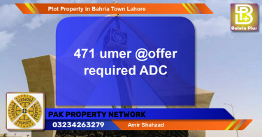 Residential Plot for Sale in Bahria Town, Lahore - (BP-85641)