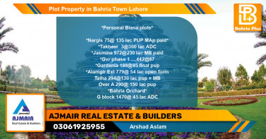 Residential Plot for Sale in Bahria Town, Lahore - (BP-85684)