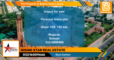 Residential Plot for Sale in Bahria Town, Lahore - (BP-85685)