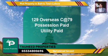 Residential Plot for Sale in Bahria Town, Lahore - (BP-85688)