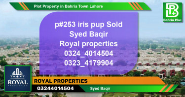 Residential Plot for Sale in Bahria Town, Lahore - (BP-85720)