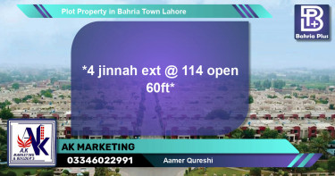 Residential Plot for Sale in Bahria Town, Lahore - (BP-85743)