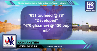 Residential Plot for Sale in Bahria Town, Lahore - (BP-85795)