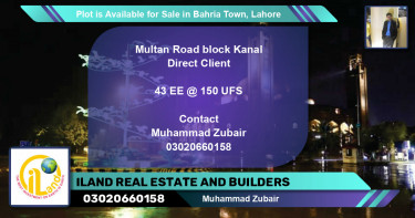 Residential Plot for Sale in Bahria Town, Lahore - (BP-85797)