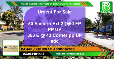 Residential Plot for Sale in Bahria Orchard, Lahore - (BP-85810)