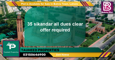 Residential Plot for Sale in Bahria Town, Lahore - (BP-85838)
