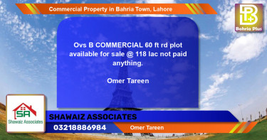 Commercial Property for Sale in Bahria Town, Lahore - (BP-85848)
