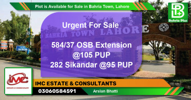 Residential Plot for Sale in Bahria Town, Lahore - (BP-85904)