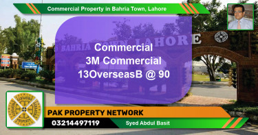 Commercial Property for Sale in Bahria Town, Lahore - (BP-85905)