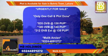 Residential Plot for Sale in Bahria Town, Lahore - (BP-85952)