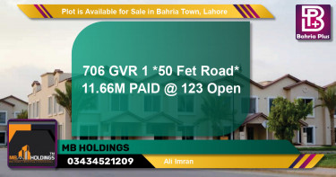 Residential Plot for Sale in Bahria Town, Lahore - (BP-85967)