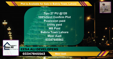 Residential Plot for Sale in Bahria Town, Lahore - (BP-85986)