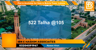 Residential Plot for Sale in Bahria Town, Lahore - (BP-86013)