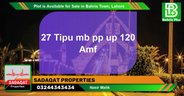 Residential Plot for Sale in Bahria Town, Lahore - (BP-86051)