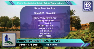 Residential Plot for Sale in Bahria Town, Lahore - (BP-86123)
