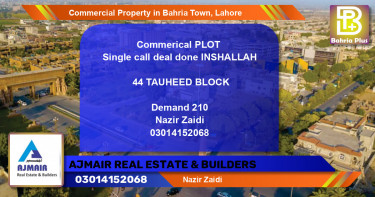 Commercial Property for Sale in Bahria Town, Lahore - (BP-86142)