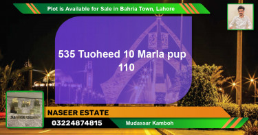 Residential Plot for Sale in Bahria Town, Lahore - (BP-86209)