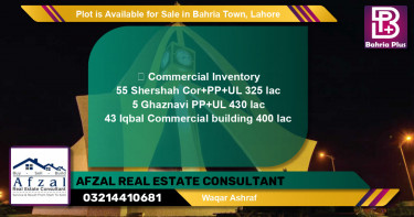 Commercial Plot for Sale in Bahria Town, Lahore - (BP-86220)