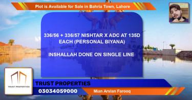 Residential Plot for Sale in Bahria Town, Lahore - (BP-86227)