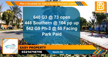 Residential Plot for Sale in Bahria Orchard, Lahore - (BP-86232)