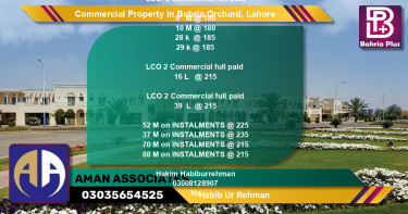 Commercial Property for Sale in Bahria Orchard, Lahore - (BP-86242)