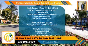 Residential Plot for Sale in Bahria Orchard, Lahore - (BP-86244)