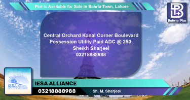 Residential Plot for Sale in Bahria Town, Lahore - (BP-86247)