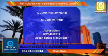 Residential Plot for Sale in Bahria Orchard, Lahore - (BP-86253)