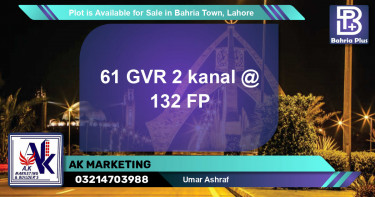 Residential Plot for Sale in Bahria Town, Lahore - (BP-86270)