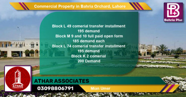 Commercial Property for Sale in Bahria Orchard, Lahore - (BP-86324)