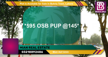 Residential Plot for Sale in Bahria Town, Lahore - (BP-86340)