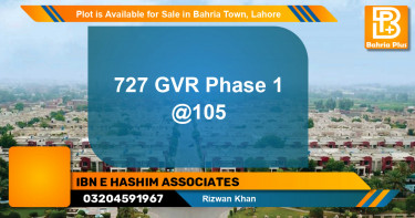 Residential Plot for Sale in Bahria Town, Lahore - (BP-86362)