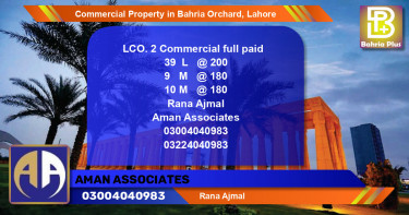 Commercial Property for Sale in Bahria Orchard, Lahore - (BP-86384)