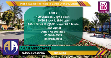 Residential Plot for Sale in Bahria Orchard, Lahore - (BP-86414)