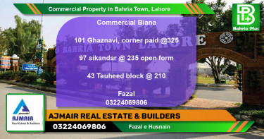 Commercial Property for Sale in Bahria Town, Lahore - (BP-86438)