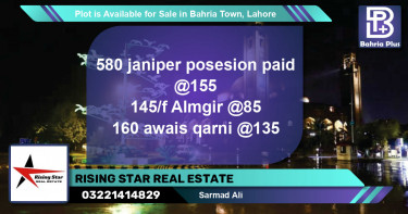 Residential Plot for Sale in Bahria Town, Lahore - (BP-86467)