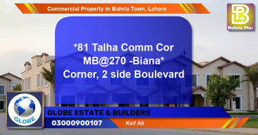 Commercial Property for Sale in Bahria Town, Lahore - (BP-86475)
