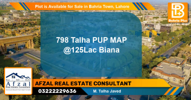 Residential Plot for Sale in Bahria Town, Lahore - (BP-86493)